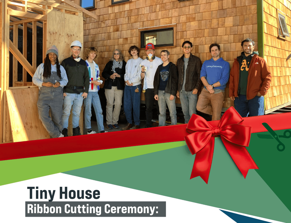 Tiny House ribbon cutting