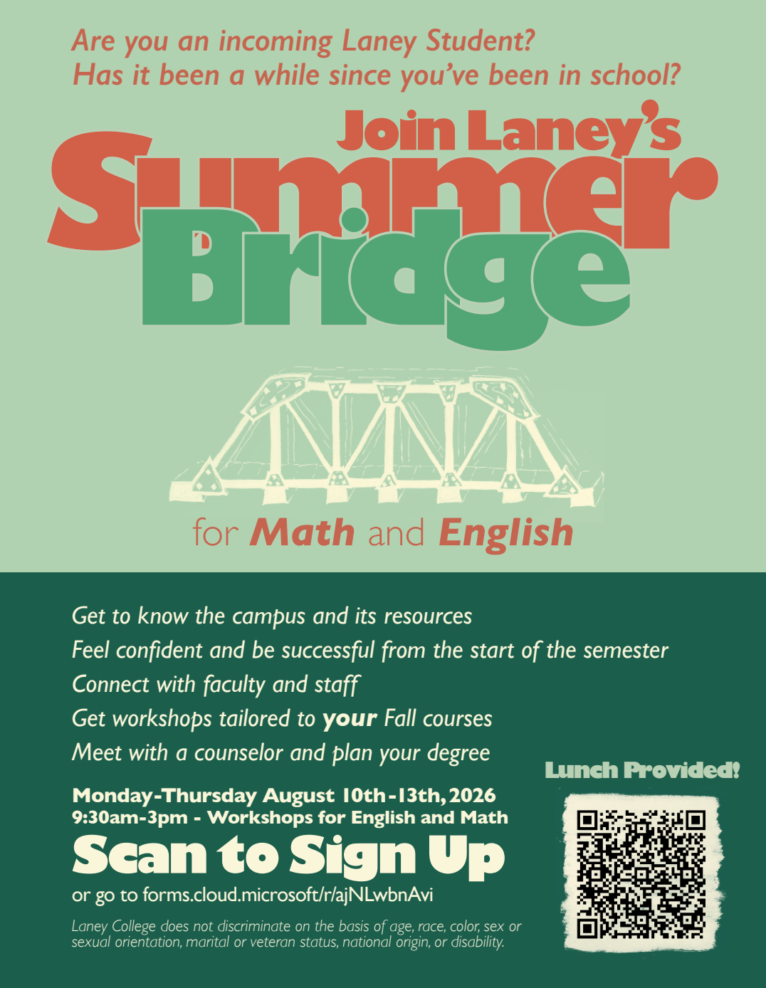 Summer Bridge Sign Up